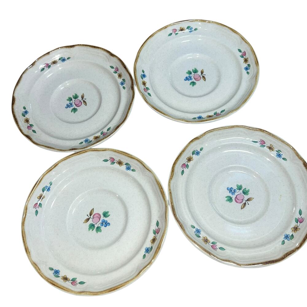 Vintage International Tableworks set Heartland cottage core country Saucer plate